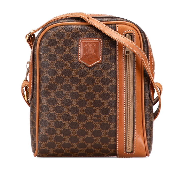 Celine Macadam Coated Toile Sac porté croisé