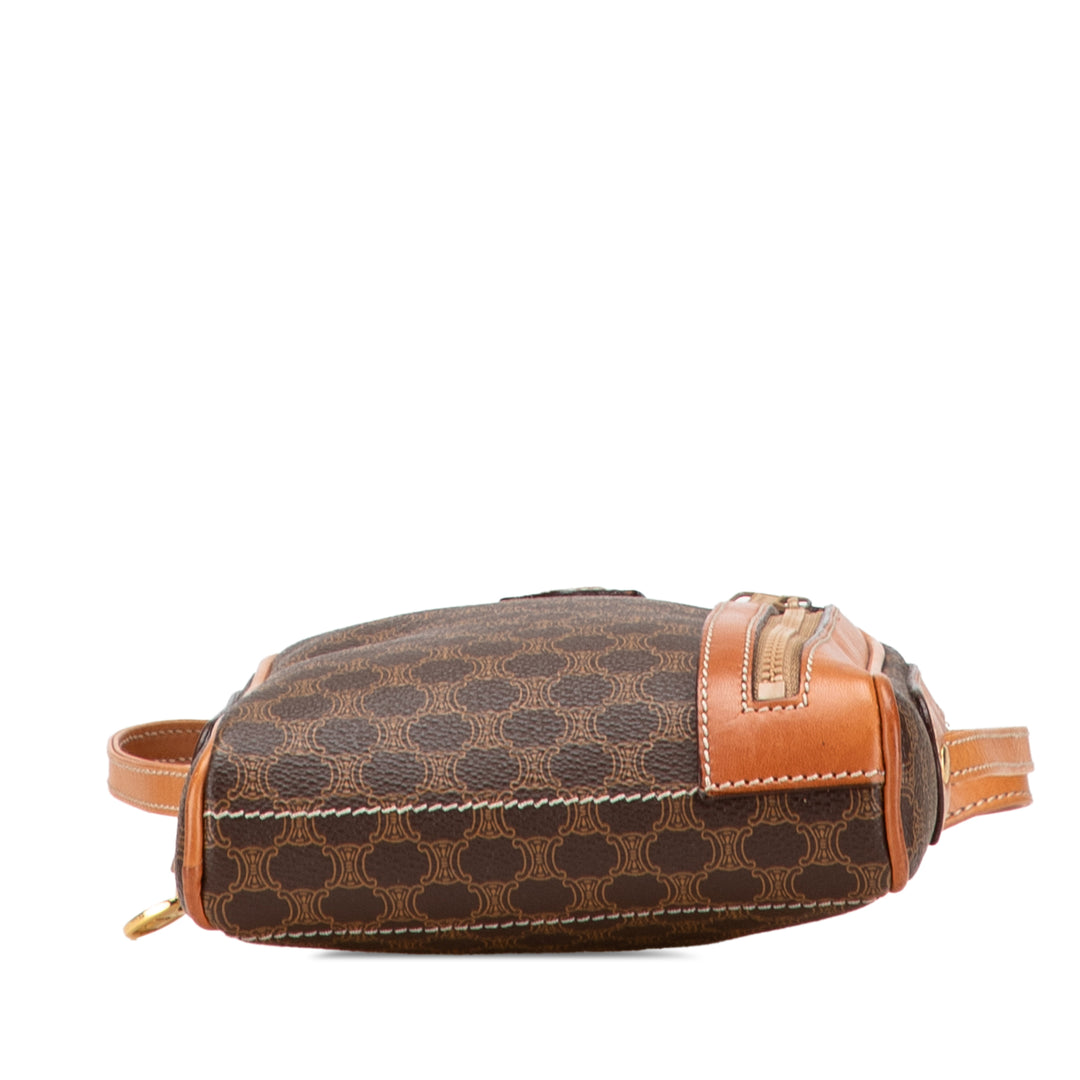 Celine Macadam Coated Toile Sac porté croisé