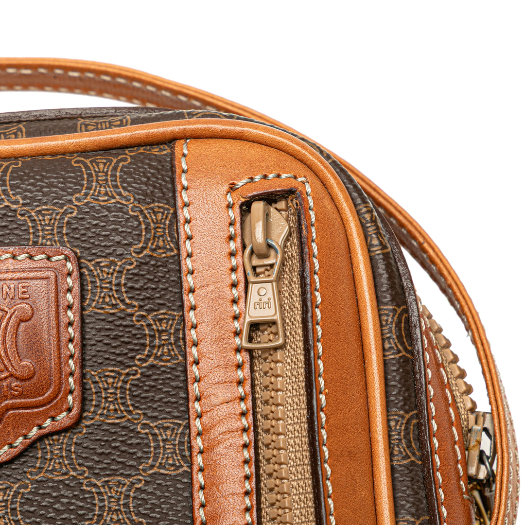 Celine Macadam Coated Toile Sac porté croisé
