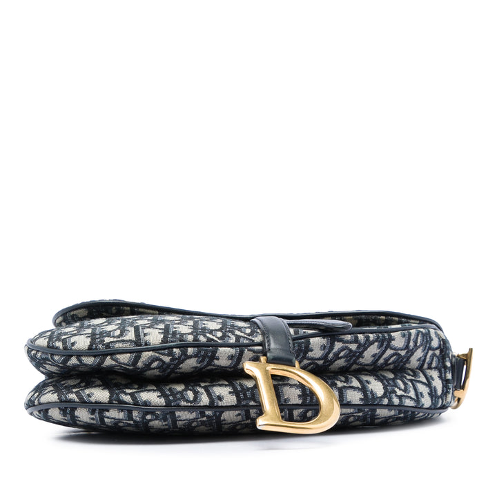 Dior Oblique Toile Saddle Sac