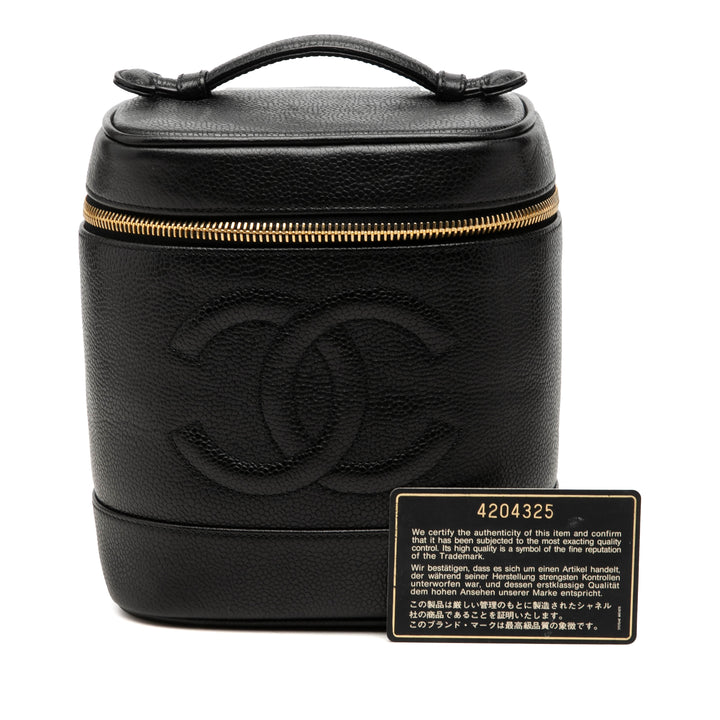 CC Vanity Cuir caviar Noir