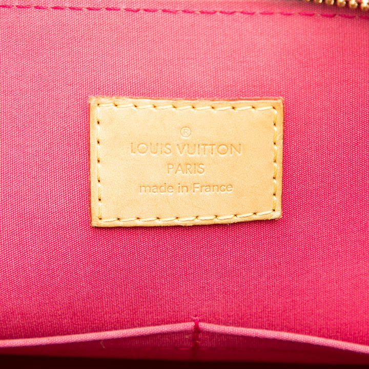 Alma PM Cuir verni Monogram Rouge