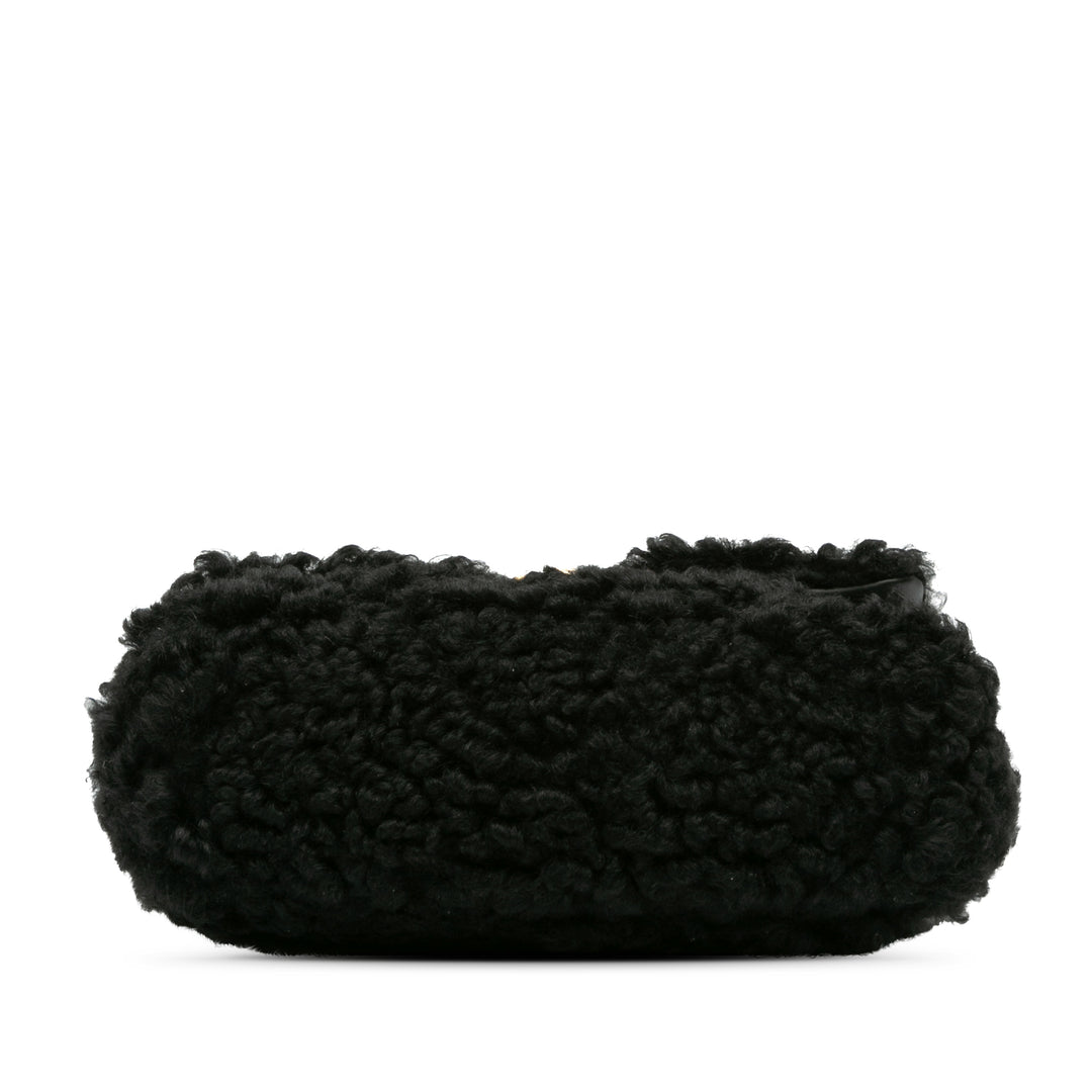 Chanel Medium Shearling 19 Flap Noir
