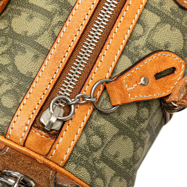Diorissimo Trotter Coated Canvas Romantique Handbag Green - Gaby Paris