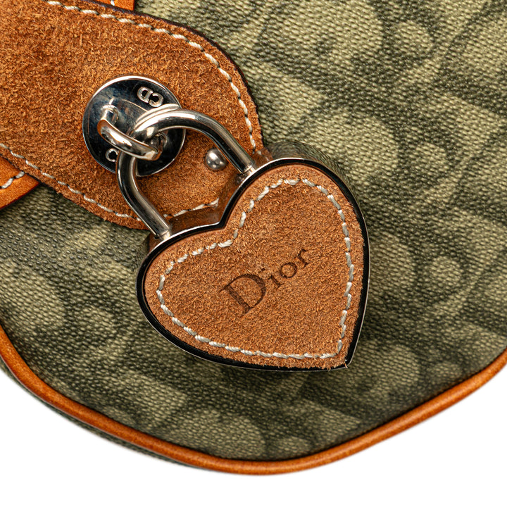 Diorissimo Trotter Coated Canvas Romantique Handbag Green - Gaby Paris