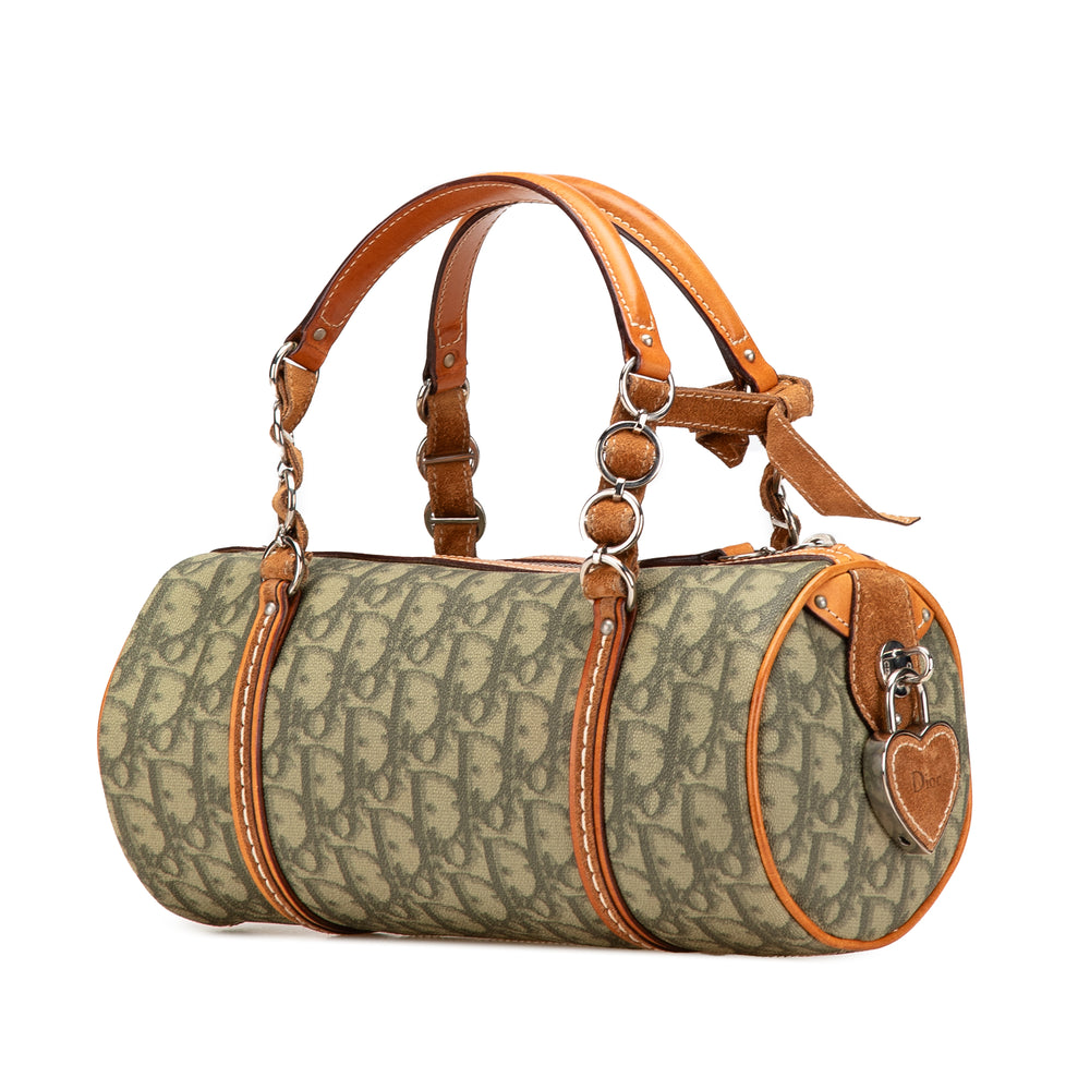Diorissimo Trotter Coated Canvas Romantique Handbag Green - Gaby Paris