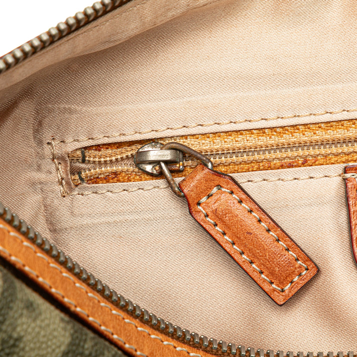 Diorissimo Trotter Coated Canvas Romantique Handbag Green - Gaby Paris