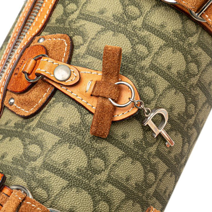Diorissimo Trotter Coated Canvas Romantique Handbag Green - Gaby Paris