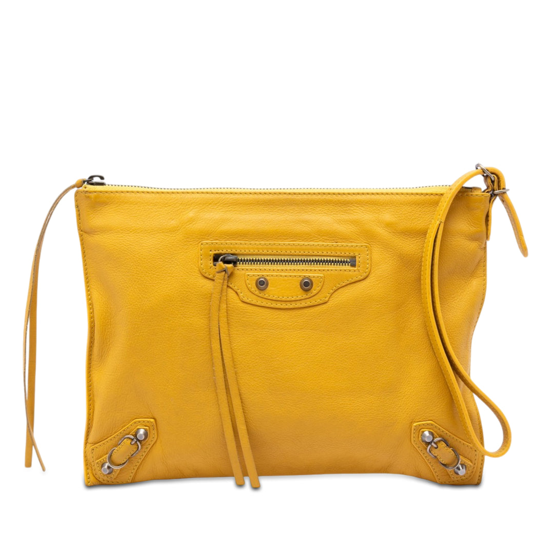 Balenciaga Cuir Papier Wristlet Pochette