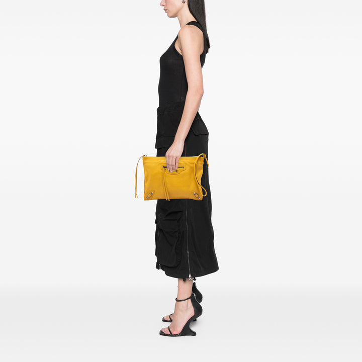 Balenciaga Cuir Papier Wristlet Pochette