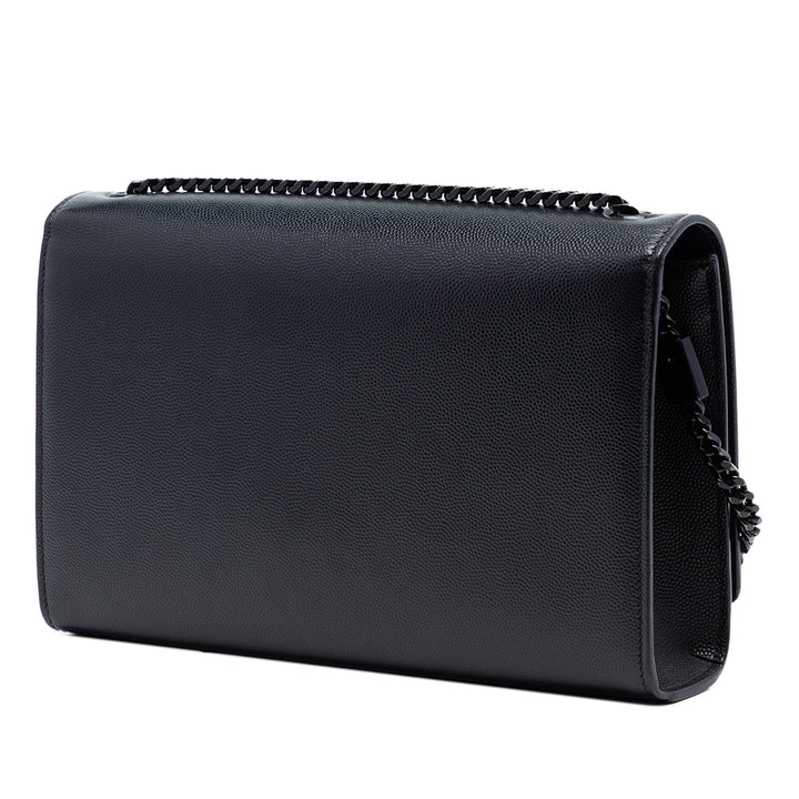 Saint Laurent Medium Grain De Poudre Monogram Monochrome Kate Sac porté croisé