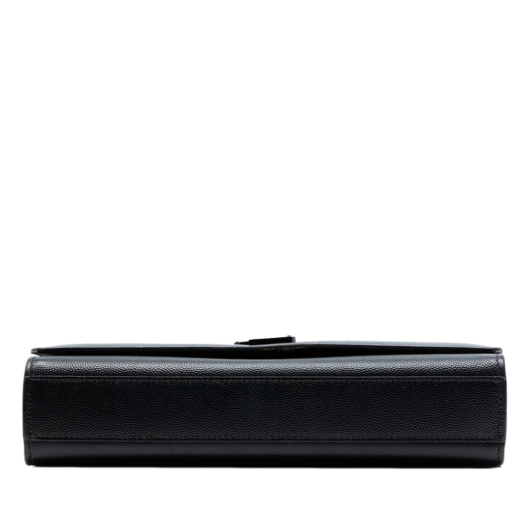 Saint Laurent Medium Grain De Poudre Monogram Monochrome Kate Sac porté croisé