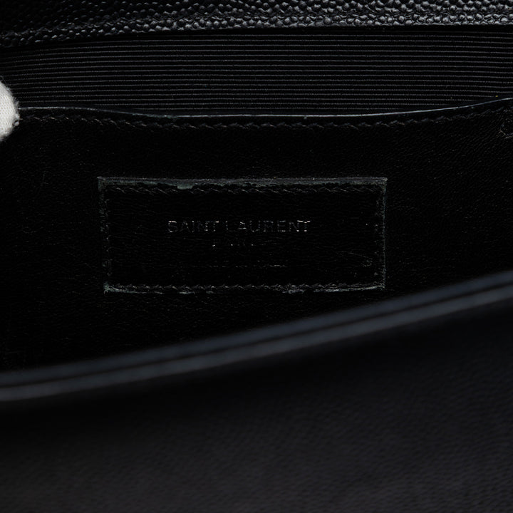 Saint Laurent Medium Grain De Poudre Monogram Monochrome Kate Sac porté croisé