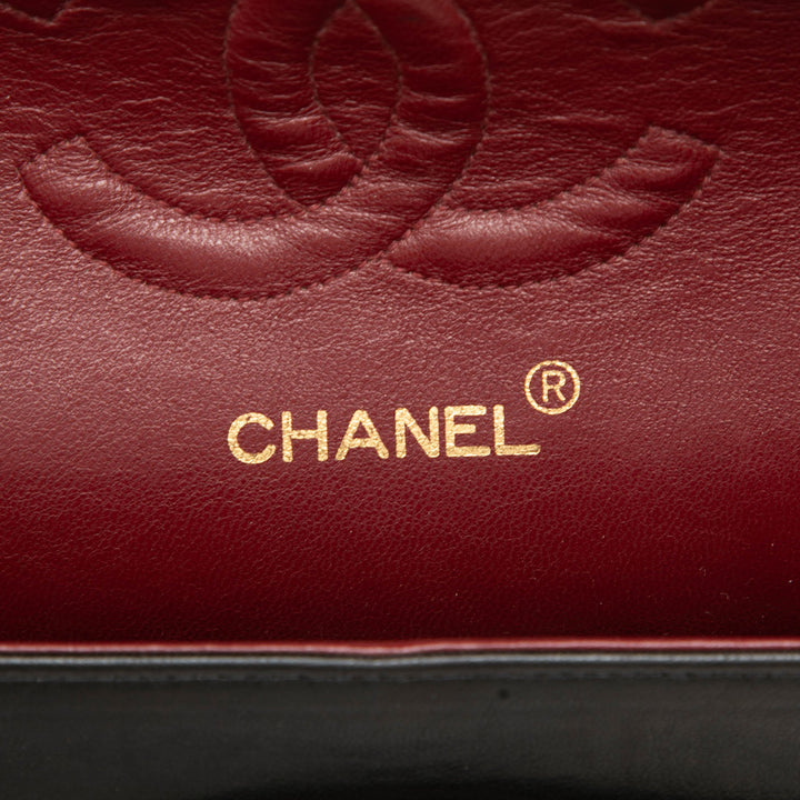Chanel Classic Double rabat Moyen Cuir d'agneau Noir