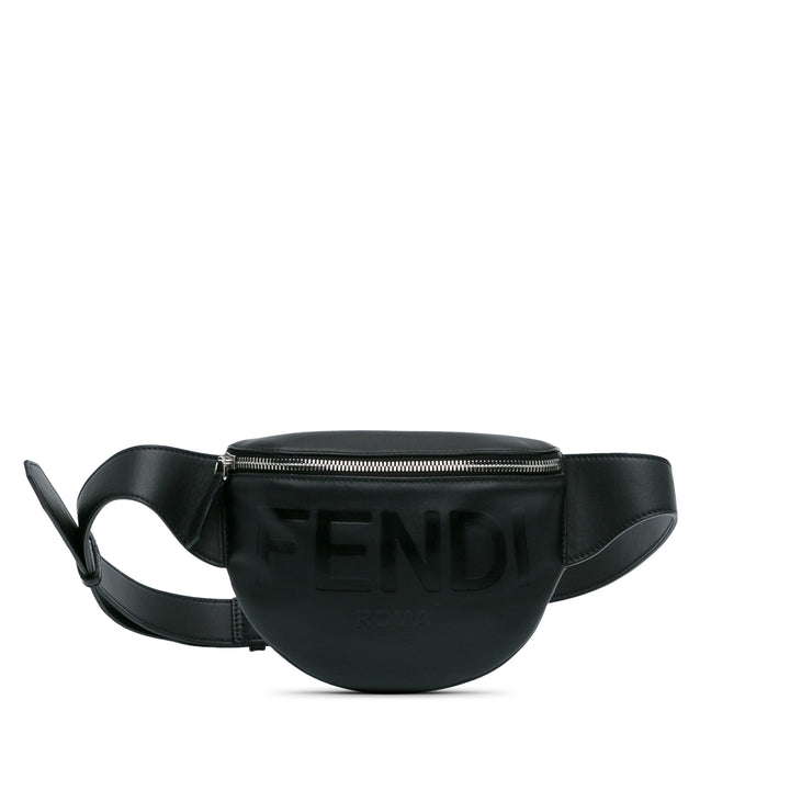 Fendi Logo Belt Bag Black - Gaby Paris