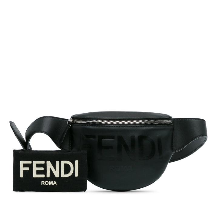 Fendi Logo Belt Bag Black - Gaby Paris
