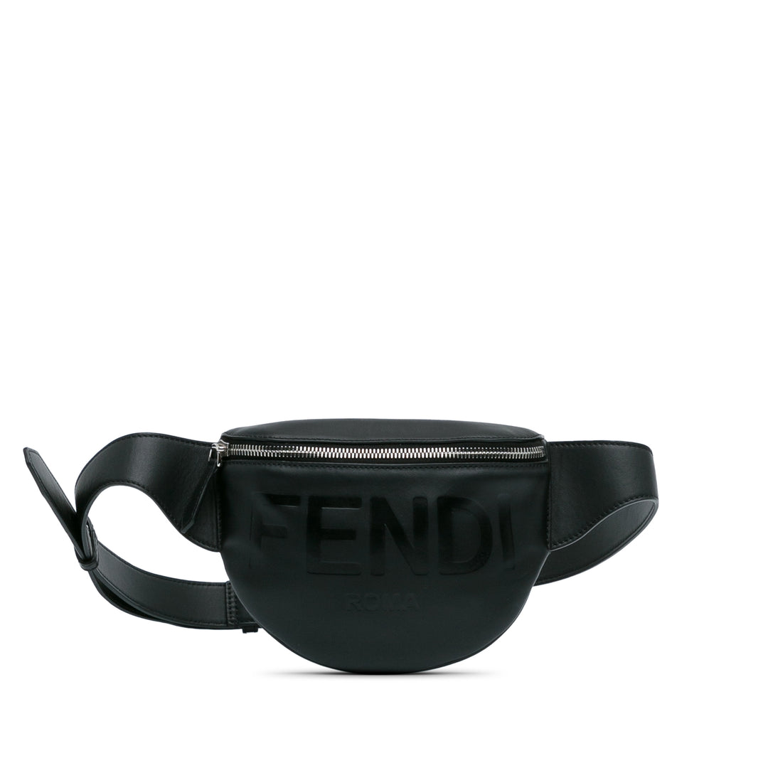 Fendi Logo Belt Bag Black - Gaby Paris
