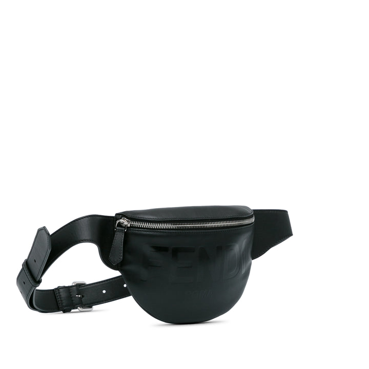 Fendi Logo Belt Bag Black - Gaby Paris