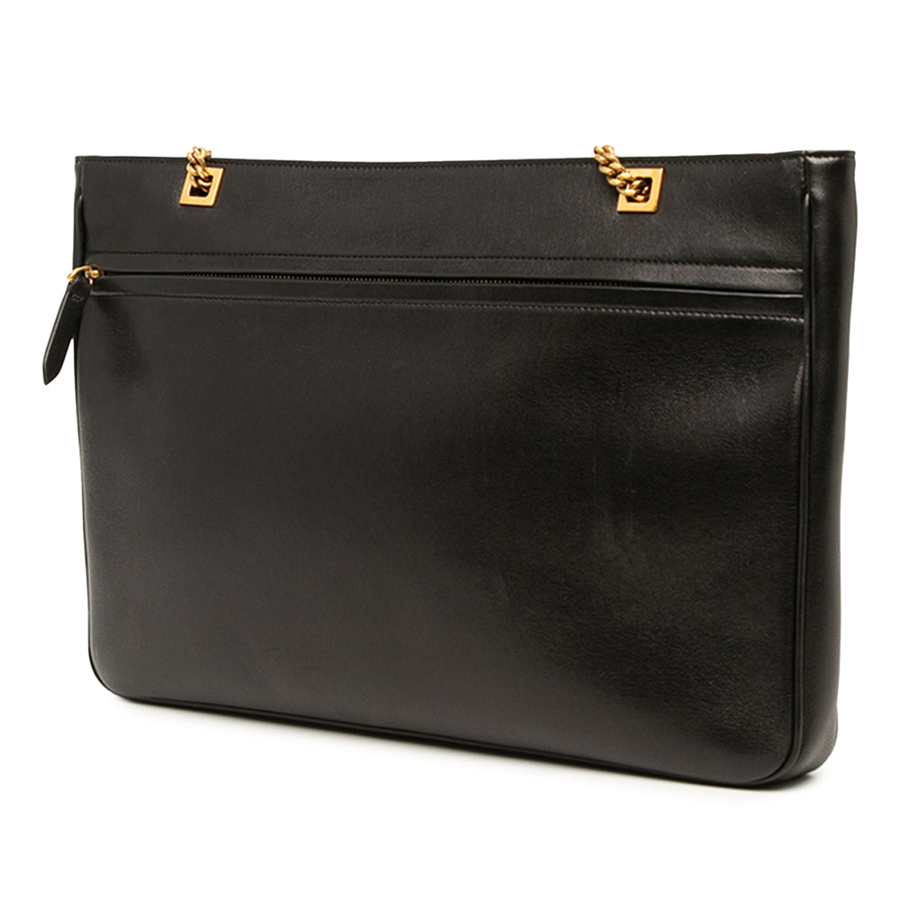 Valentino Cabas Bicolore Vlogo Viva Superstar chaîne nappa Noir – vue 2 – GABY PARIS