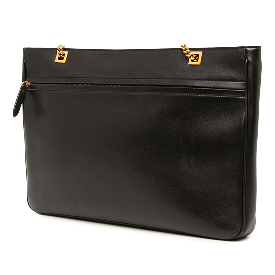 Valentino Cabas Bicolore Vlogo Viva Superstar chaîne nappa Noir – vue 2 – GABY PARIS