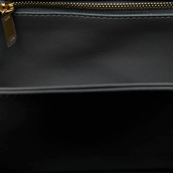 Celine Classique brillant Triomphe Sac Cuir de veau Gris – vue 3 – GABY PARIS