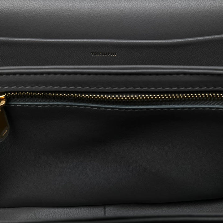 Celine Classique brillant Triomphe Sac Cuir de veau Gris – vue 4 – GABY PARIS