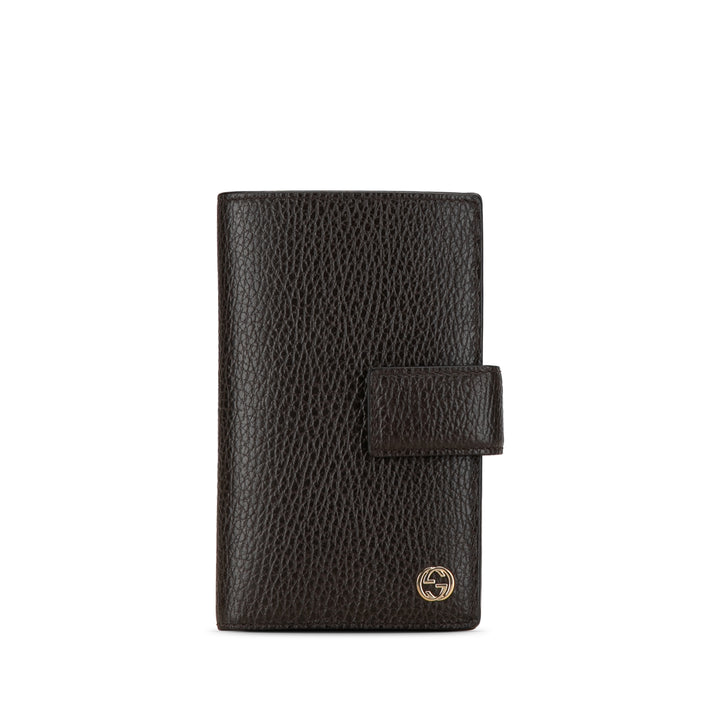 Interlocking G Leather Long Wallet Brown - Gaby Paris