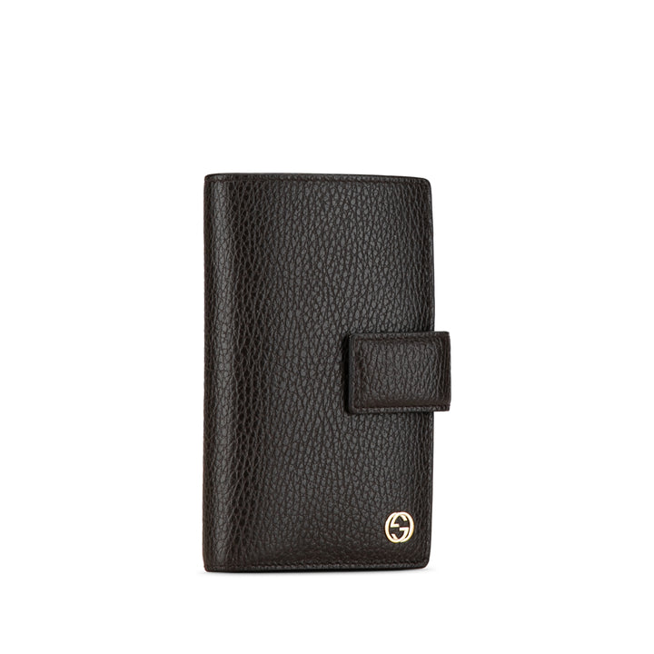 Interlocking G Leather Long Wallet Brown - Gaby Paris