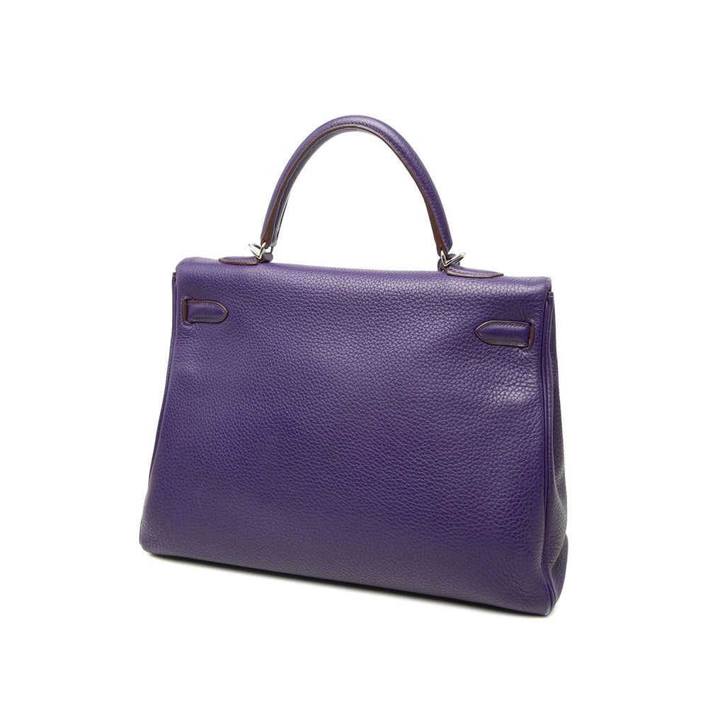 Hermès Kelly II Retourne 35 Clémence Violet – vue 2 – GABY PARIS