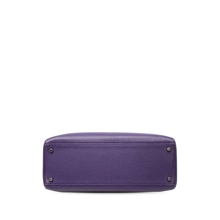 Hermès Kelly II Retourne 35 Clémence Violet – vue 3 – GABY PARIS