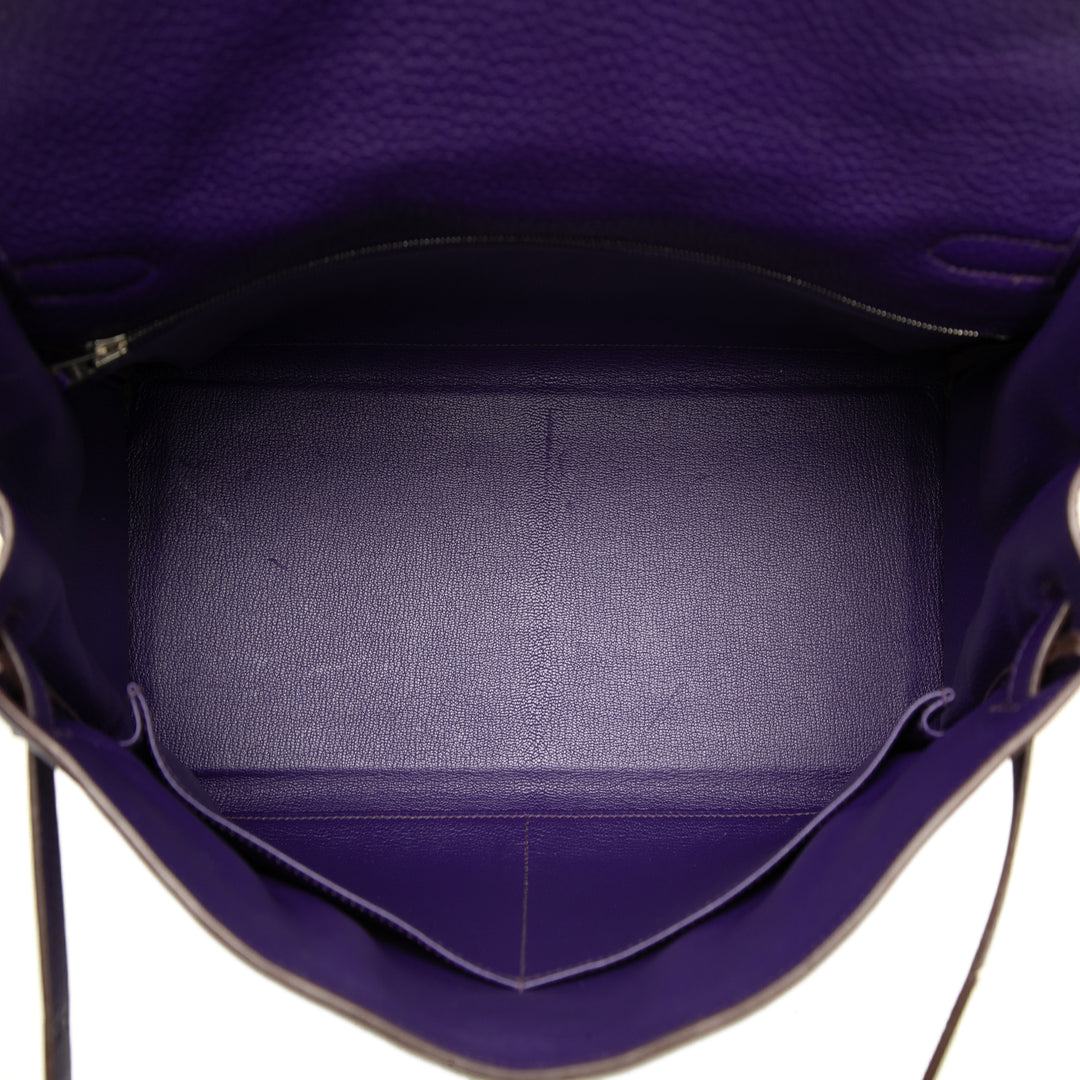 Hermès Kelly II Retourne 35 Clémence Violet – vue 4 – GABY PARIS