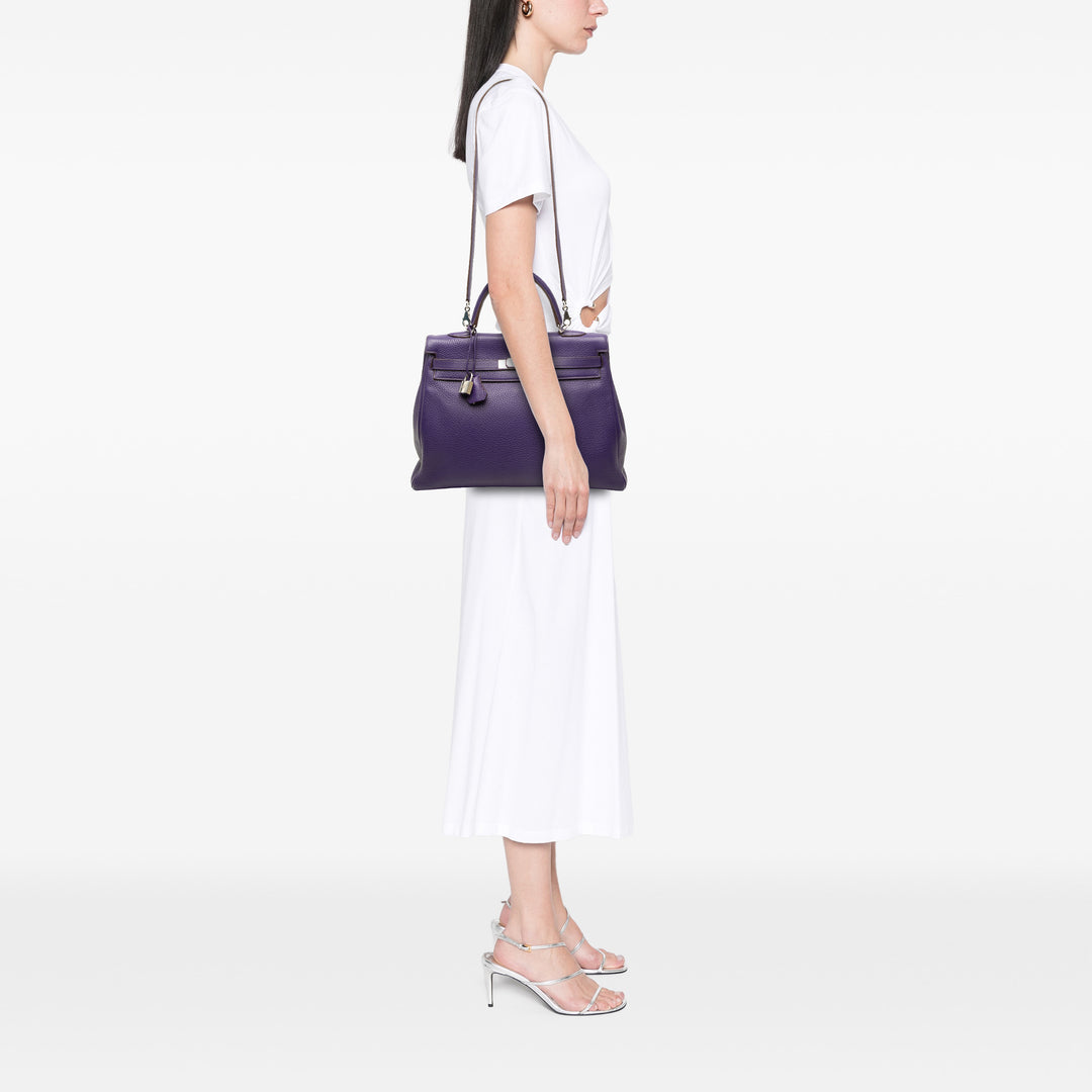Hermès Kelly II Retourne 35 Clémence Violet – vue 6 – GABY PARIS