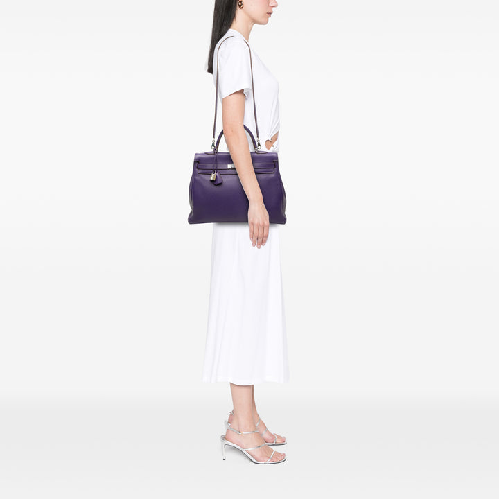 Hermès Kelly II Retourne 35 Clémence Violet – vue 6 – GABY PARIS