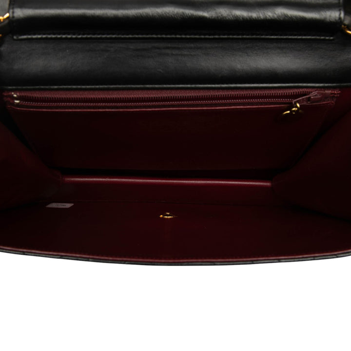 Chanel Medium CC Matelassé Cuir d’agneau Simple rabat