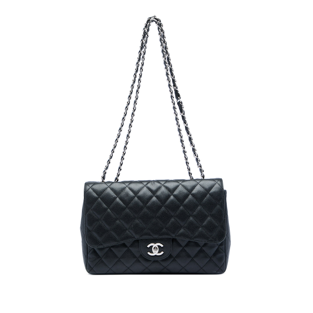 Chanel Jumbo Classic Caviar Simple rabat