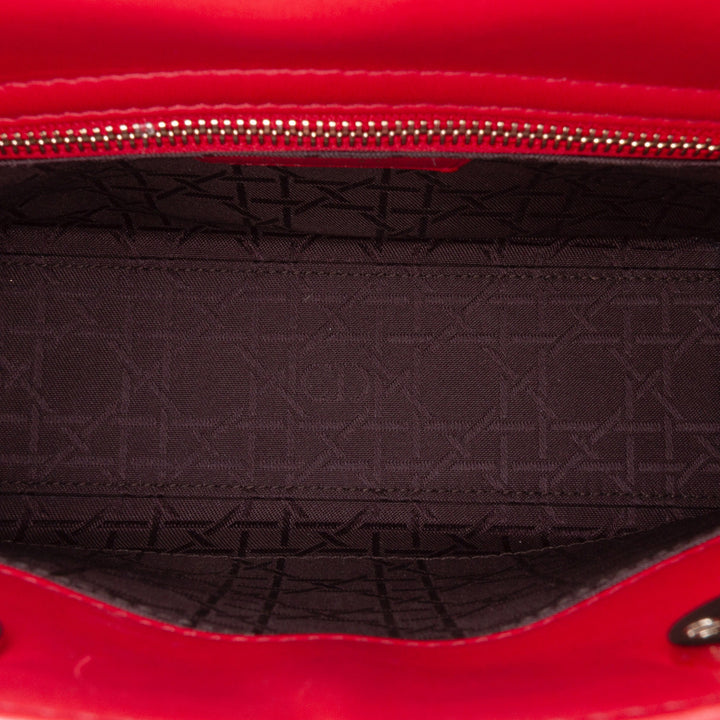 Small Lambskin Cannage My ABCDior Lady Dior Red - Gaby Paris