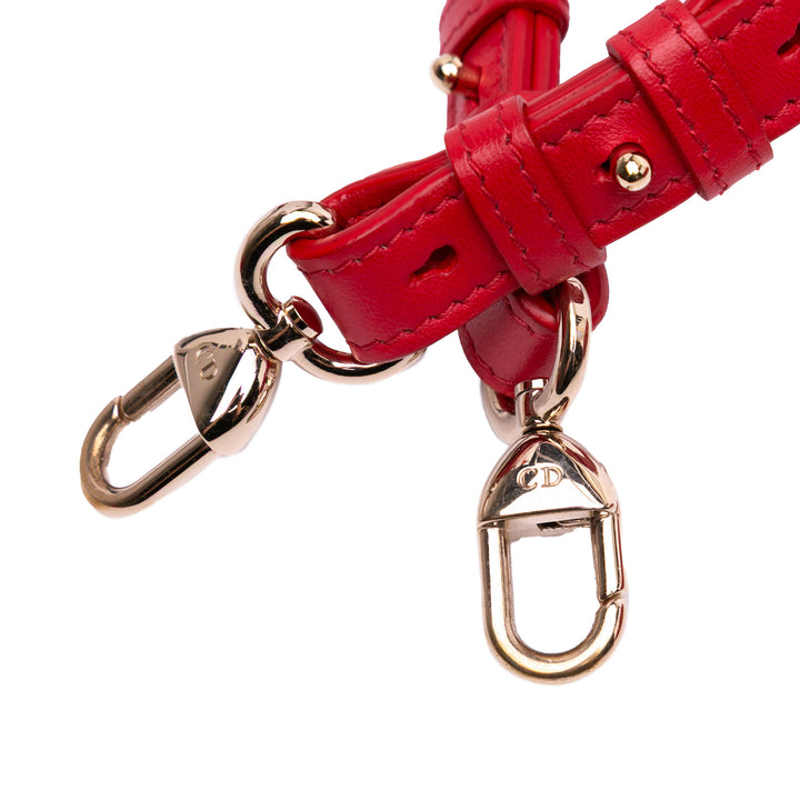 Small Lambskin Cannage My ABCDior Lady Dior Red - Gaby Paris