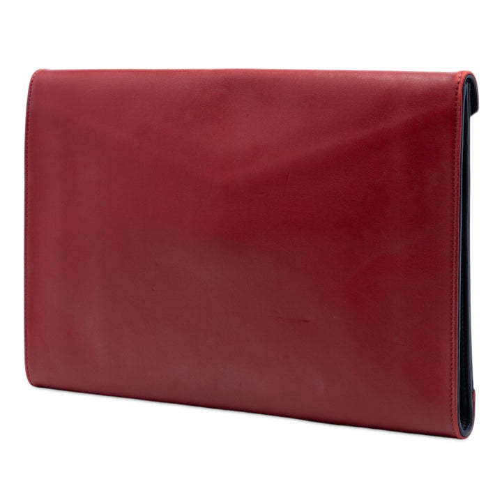 Chanel Large Bicolor Cuir d’agneau Envelope Pochette
