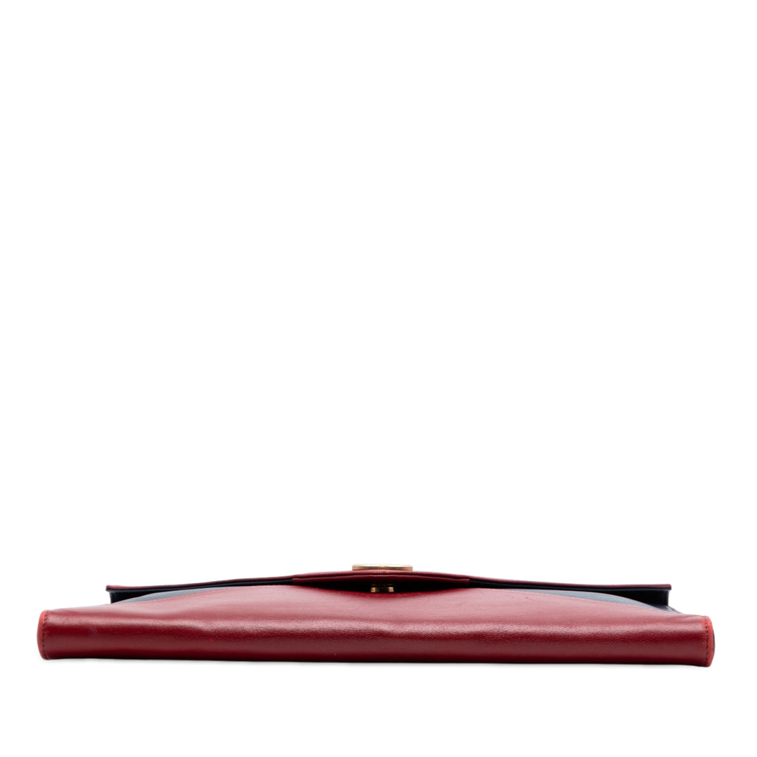 Chanel Large Bicolor Cuir d’agneau Envelope Pochette