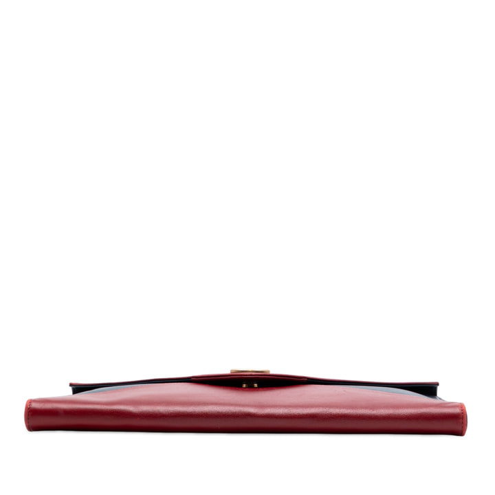 Chanel Large Bicolor Cuir d’agneau Envelope Pochette