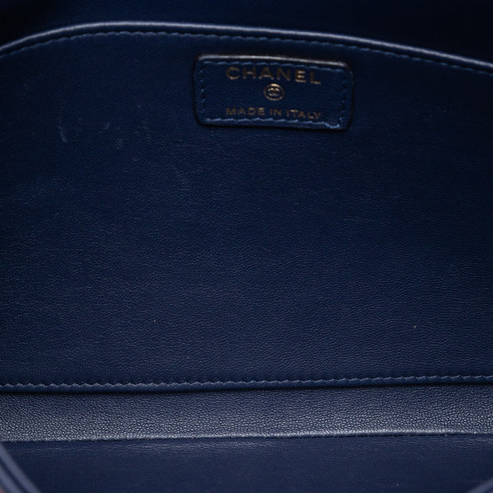 Chanel Large Bicolor Cuir d’agneau Envelope Pochette