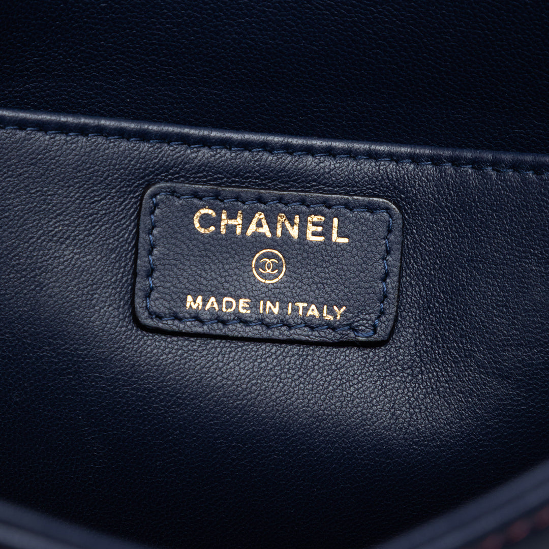 Chanel Large Bicolor Cuir d’agneau Envelope Pochette