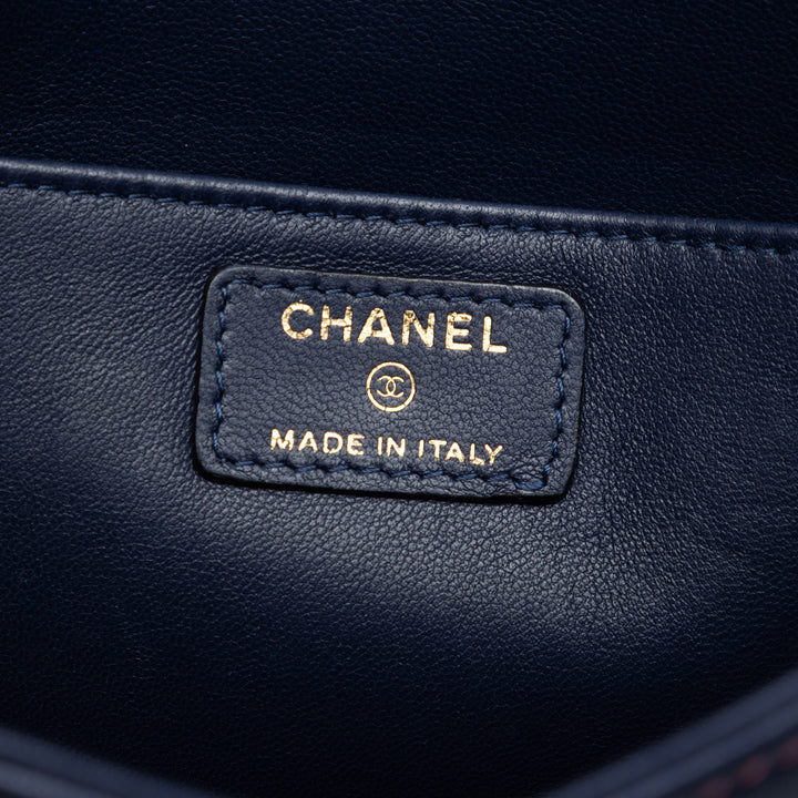 Chanel Large Bicolor Cuir d’agneau Envelope Pochette