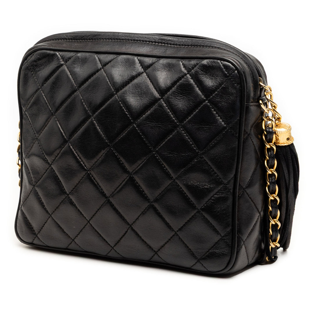 Chanel Mini CC Matelassé Cuir d’agneau Pompon Sac caméra