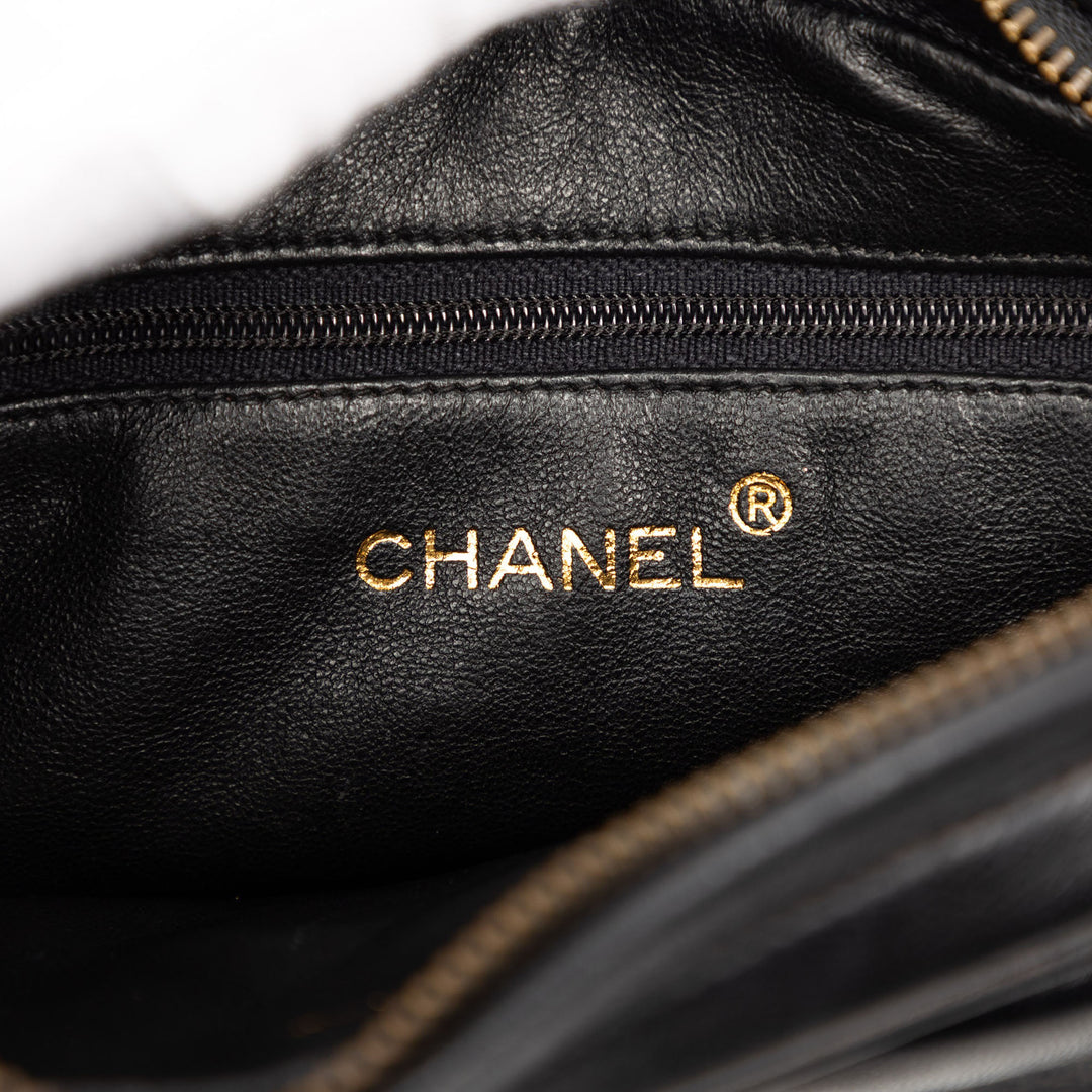Chanel Mini CC Matelassé Cuir d’agneau Pompon Sac caméra