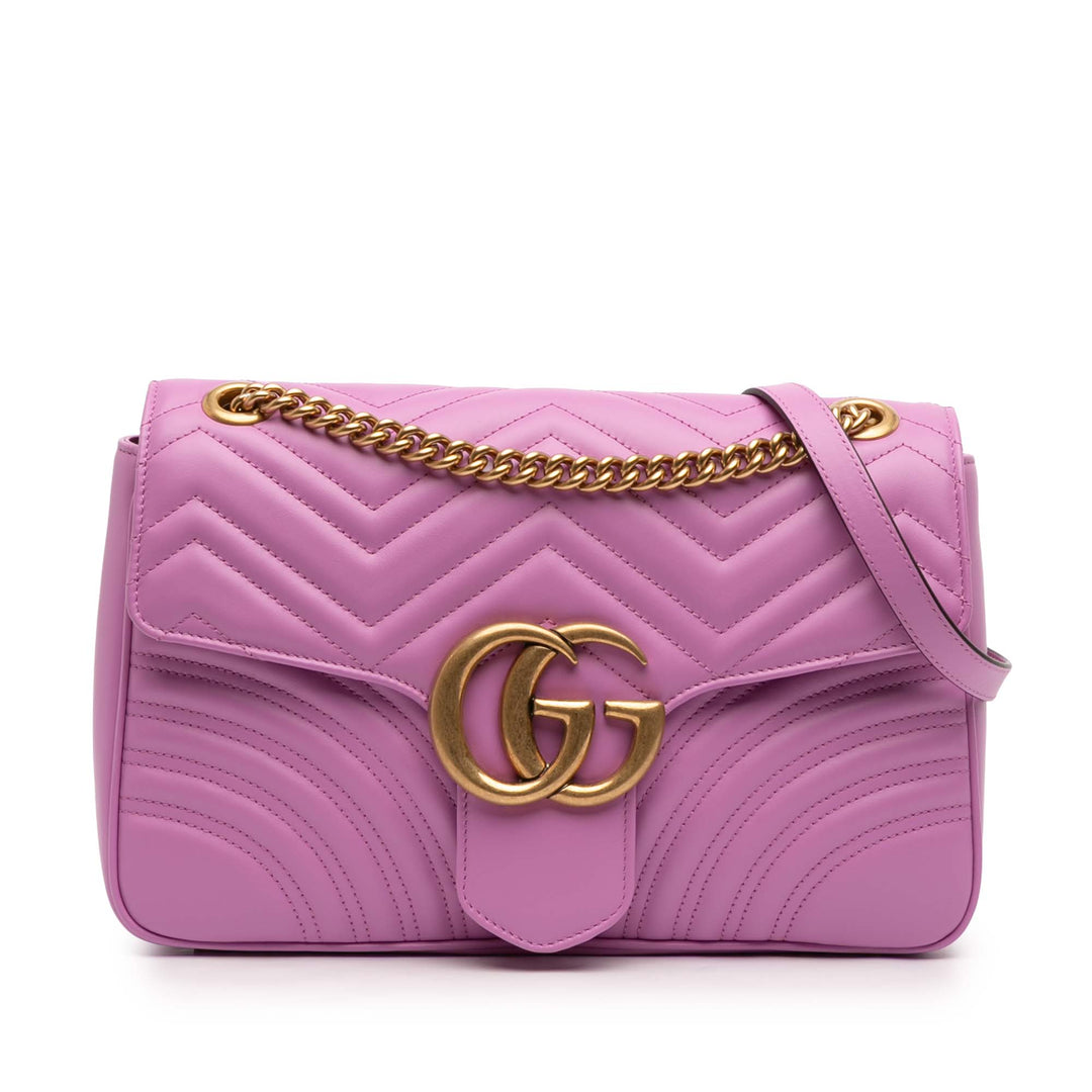 Gucci Large GG Marmont Matelasse Cuir Sac bandoulière