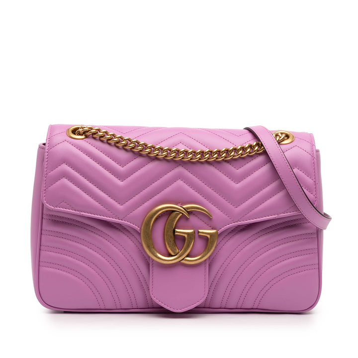 Gucci Large GG Marmont Matelasse Cuir Sac bandoulière