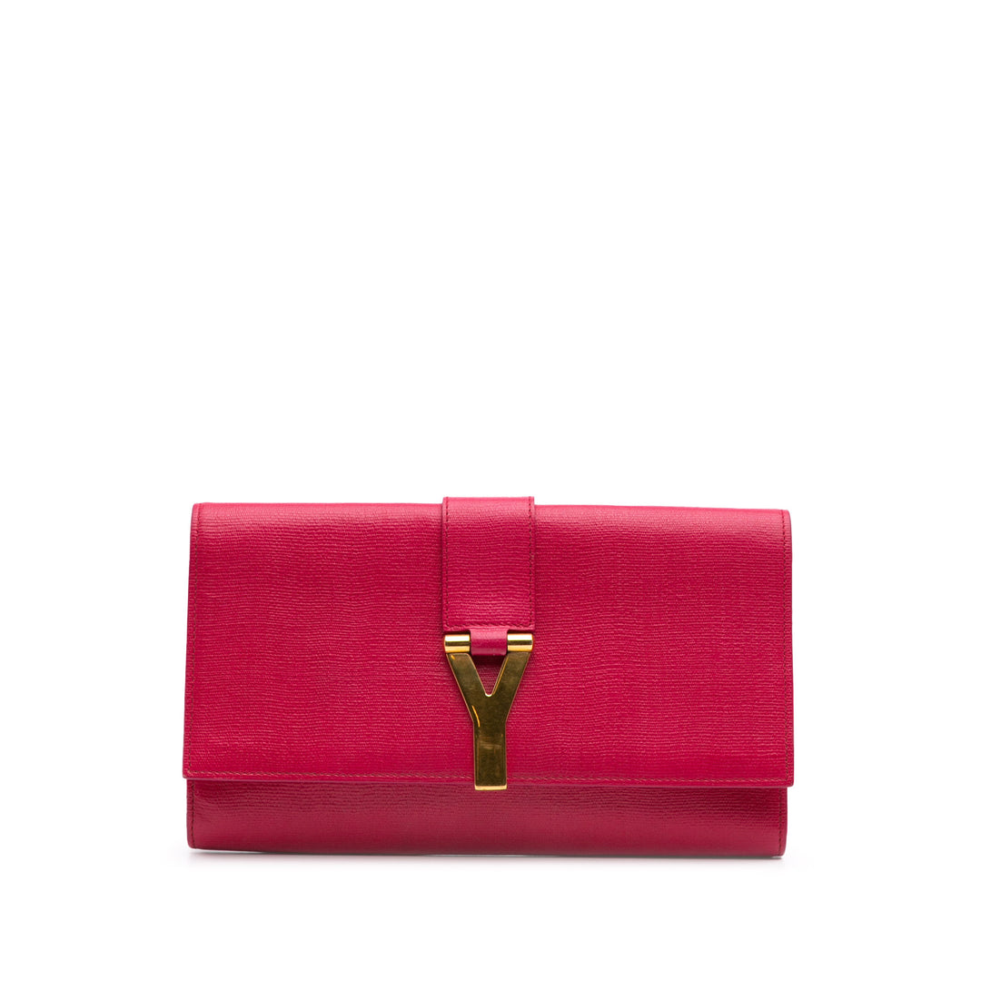 Leather Chyc Ligne Clutch Pink - Gaby Paris