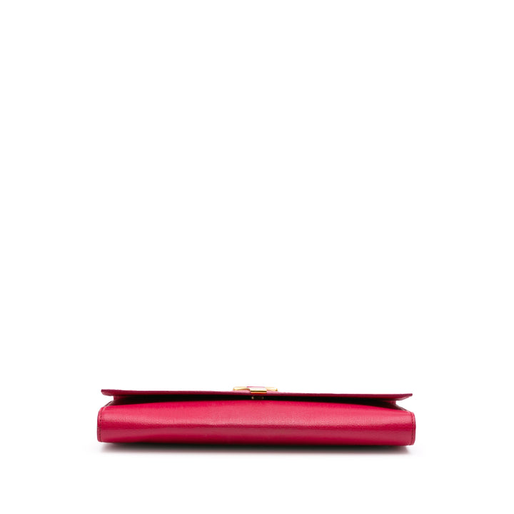 Leather Chyc Ligne Clutch Pink - Gaby Paris
