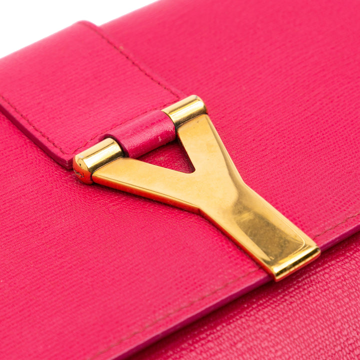 Leather Chyc Ligne Clutch Pink - Gaby Paris